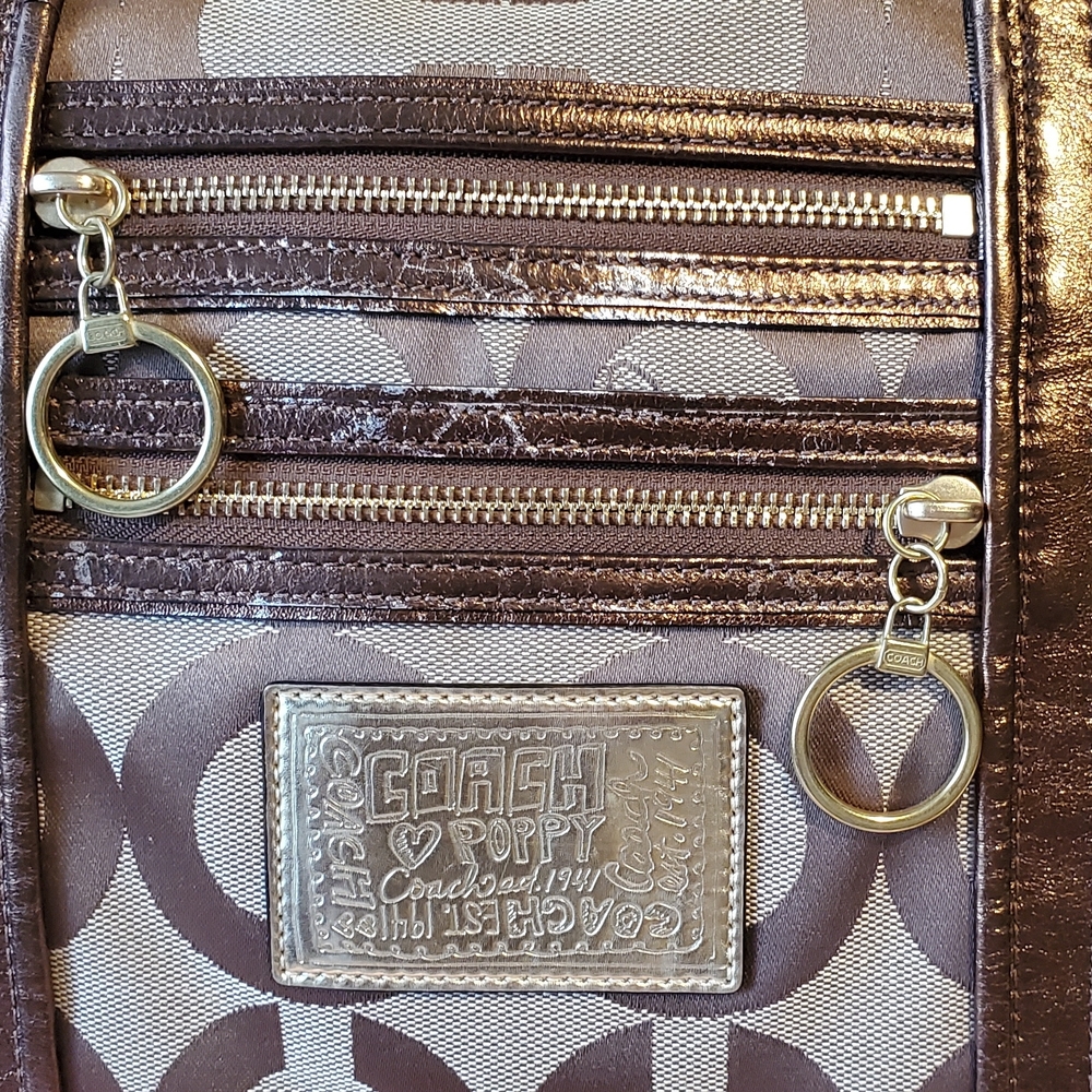 Coach Poppy Op Art Glam Tote - Picture 2 of 7